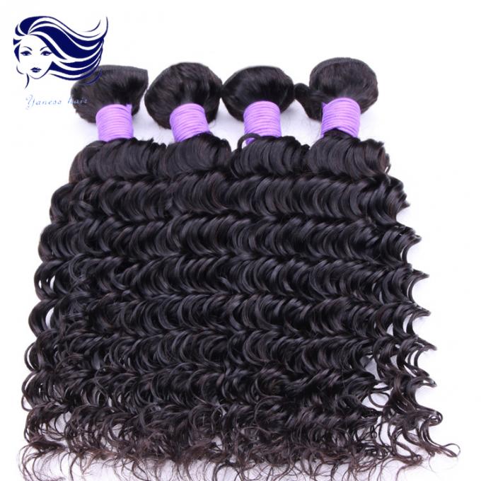 Natuurlijke Zwarte Maagdelijke Peruviaanse Haaruitbreidingen 12 Duim, Peruviaanse Haarbundels