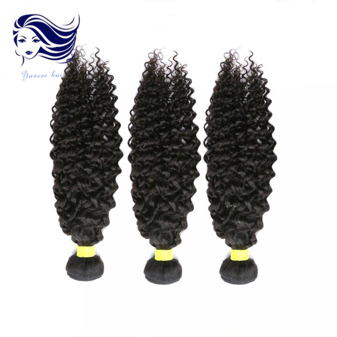24inch maagdelijke Cambodjaanse Haarverwarring Vrije Natuurlijke Zwarte Jerry Curly